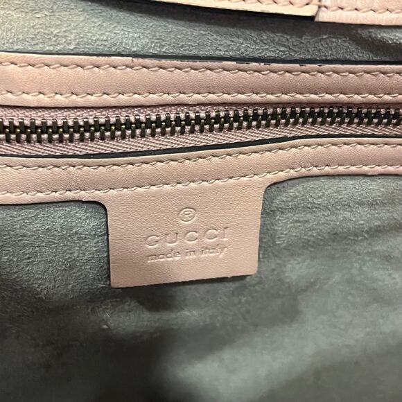 GUCCI GG Marmont Pink Matelassé Leather Chain Shoulder Bag - Picture 11 of 16